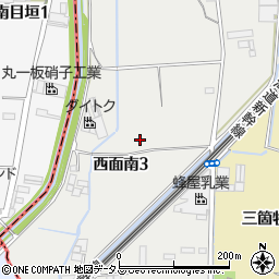 大阪府高槻市西面南3丁目周辺の地図