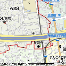 石橋4丁目第2公園周辺の地図