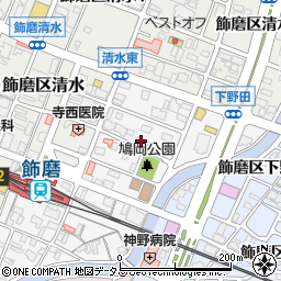 兵庫県姫路市飾磨区玉地1丁目61周辺の地図