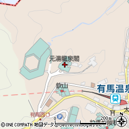 元湯龍泉閣周辺の地図