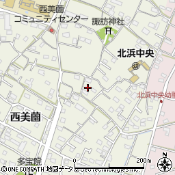 静岡県浜松市浜名区西美薗1463-2周辺の地図