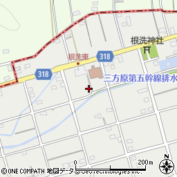 静岡県浜松市中央区根洗町291周辺の地図