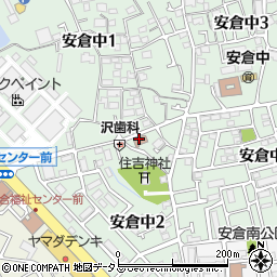 安倉公民館周辺の地図