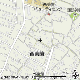 静岡県浜松市浜名区西美薗1387周辺の地図