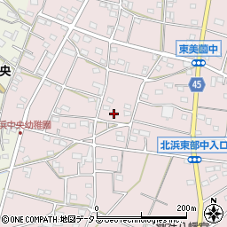 静岡県浜松市浜名区東美薗1124周辺の地図