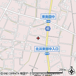 静岡県浜松市浜名区東美薗1116周辺の地図
