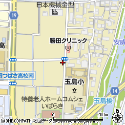 大阪府茨木市玉島周辺の地図