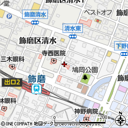 兵庫県姫路市飾磨区玉地1丁目52周辺の地図