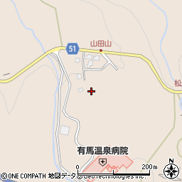 兵庫県神戸市北区有馬町1820周辺の地図
