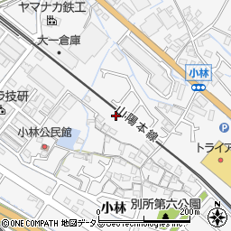 兵庫県姫路市別所町小林320周辺の地図