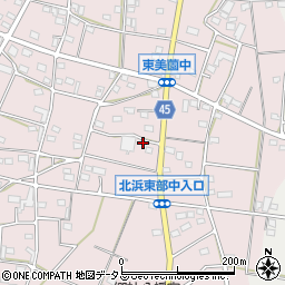 静岡県浜松市浜名区東美薗1114周辺の地図
