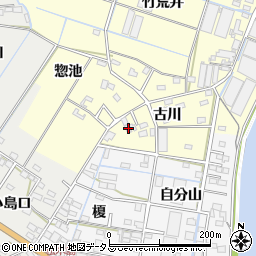愛知県西尾市一色町大塚古川21周辺の地図
