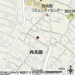 静岡県浜松市浜名区西美薗1386周辺の地図