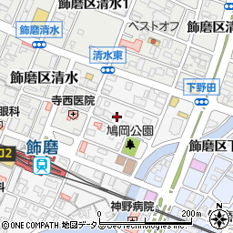 兵庫県姫路市飾磨区玉地1丁目63周辺の地図