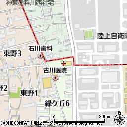 七輪伊丹店周辺の地図