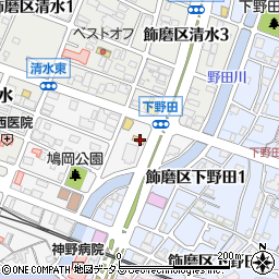 兵庫県姫路市飾磨区玉地1丁目122周辺の地図