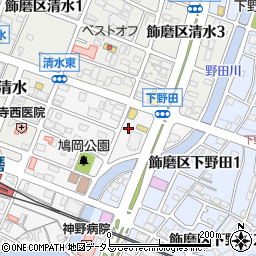 兵庫県姫路市飾磨区玉地1丁目114周辺の地図