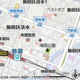 兵庫県姫路市飾磨区玉地1丁目65周辺の地図