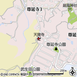 天隆寺周辺の地図