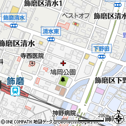 兵庫県姫路市飾磨区玉地1丁目71周辺の地図