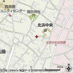 静岡県浜松市浜名区西美薗1618周辺の地図