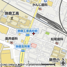 アフラックサービスショップ募集代理店横田石油株式会社飾磨店周辺の地図