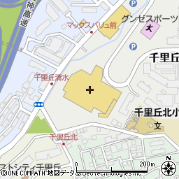 スーパービバホーム吹田千里丘店周辺の地図