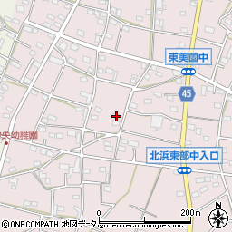 静岡県浜松市浜名区東美薗1161周辺の地図