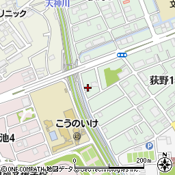 兵庫県伊丹市荻野1丁目113周辺の地図