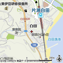 静岡県賀茂郡東伊豆町白田189-2周辺の地図