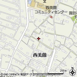 静岡県浜松市浜名区西美薗1385-2周辺の地図