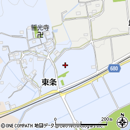 三重県伊賀市東条周辺の地図