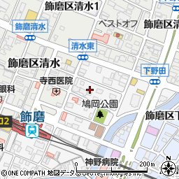 兵庫県姫路市飾磨区玉地1丁目69周辺の地図