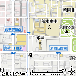 茨木真砂郵便局 ＡＴＭ周辺の地図