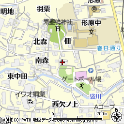 愛知県蒲郡市形原町佃12-2周辺の地図