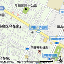 播州信用金庫飾磨西支店周辺の地図