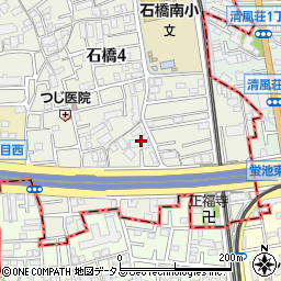 セントラル池田石橋周辺の地図