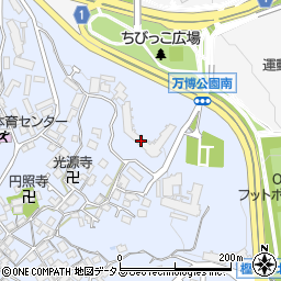 インペリアル千里万博公園管理事務室周辺の地図