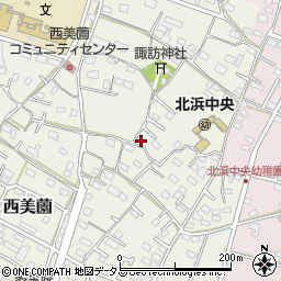 静岡県浜松市浜名区西美薗1472-1周辺の地図