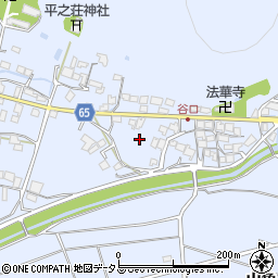兵庫県加古川市平荘町山角周辺の地図