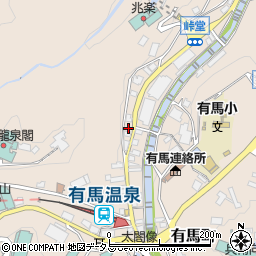 兵庫県神戸市北区有馬町170周辺の地図