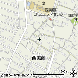 静岡県浜松市浜名区西美薗1385周辺の地図