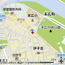 ダスキン・仁川周辺の地図