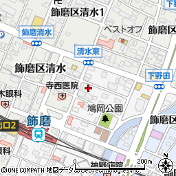 兵庫県姫路市飾磨区玉地1丁目68周辺の地図