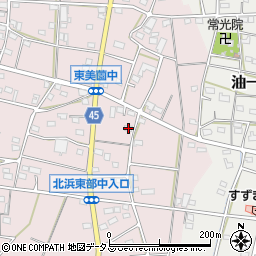 静岡県浜松市浜名区東美薗1242-1周辺の地図