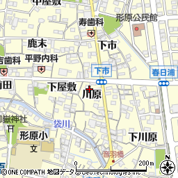 愛知県蒲郡市形原町川原43周辺の地図