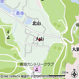 愛知県西尾市吉良町小山田大山周辺の地図