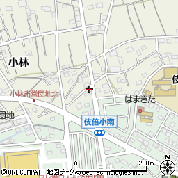 静岡県浜松市浜名区小林408周辺の地図