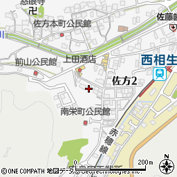 兵庫県相生市佐方2丁目周辺の地図