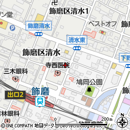 グラジオ飾磨駅前周辺の地図